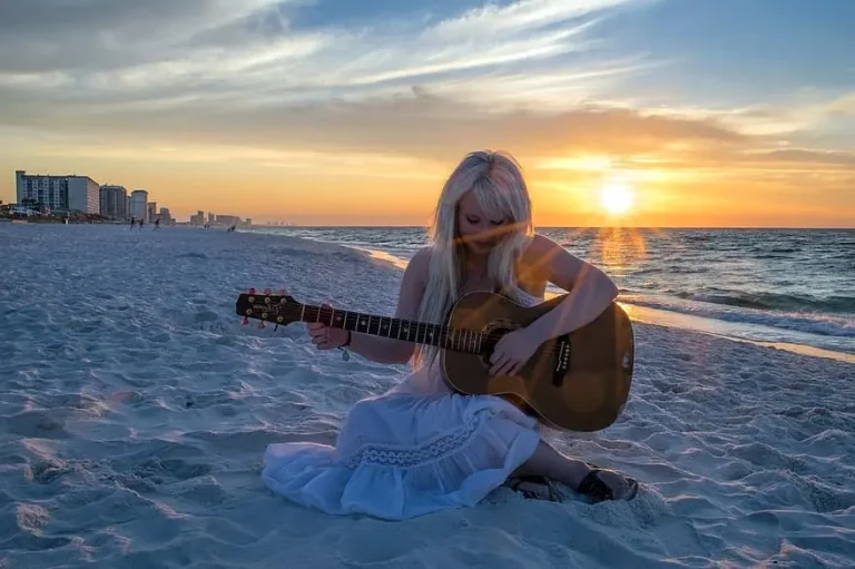 playing on the beach